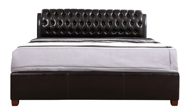 Marilla - King Bed - Dark Brown