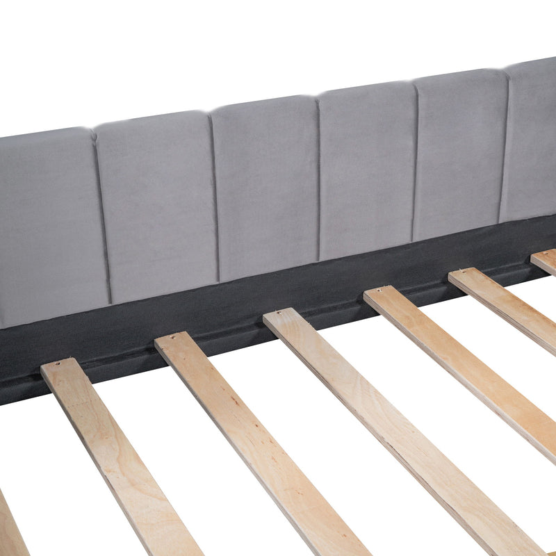 Upholstered Daybed With Ergonomic Design Backrest
