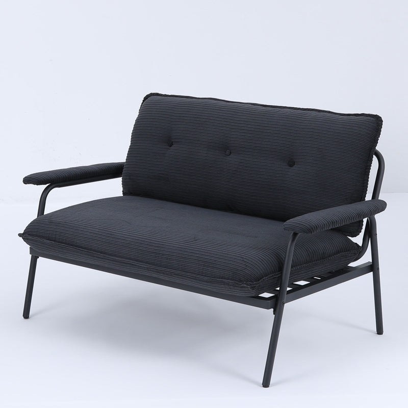 Modern Metal Frame Sofa With Sponge Filling For Compact Spaces And Versatile Use