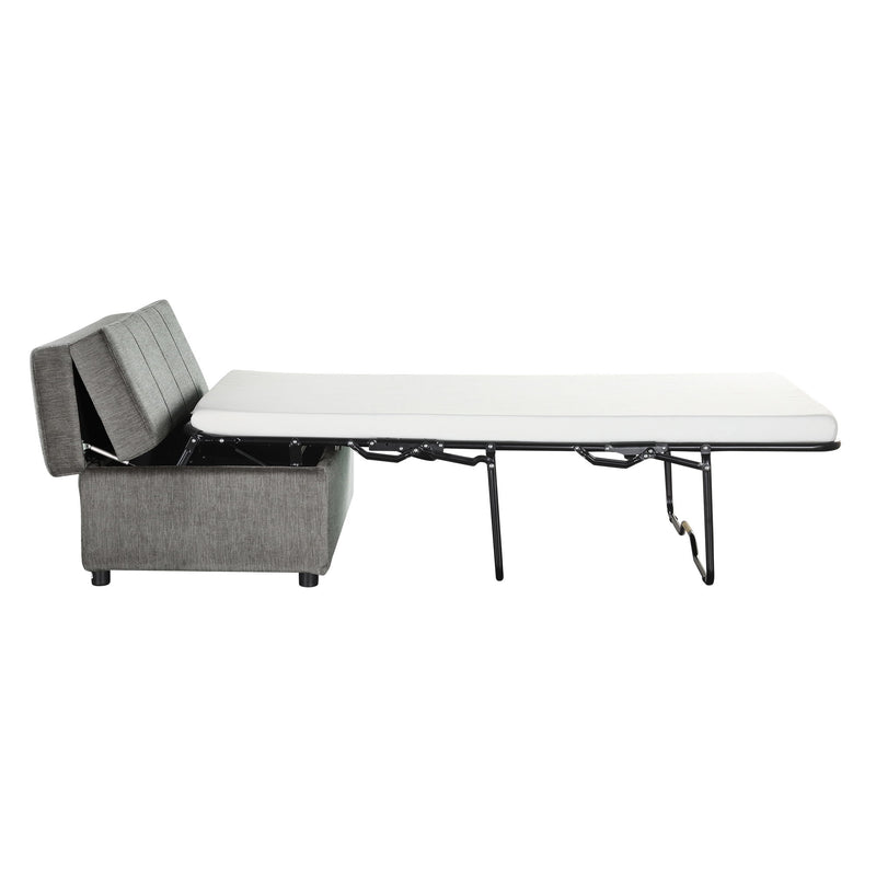 Twin Size Folding Ottoman Sleeper Bed With Mattress Convertible Guest Bed