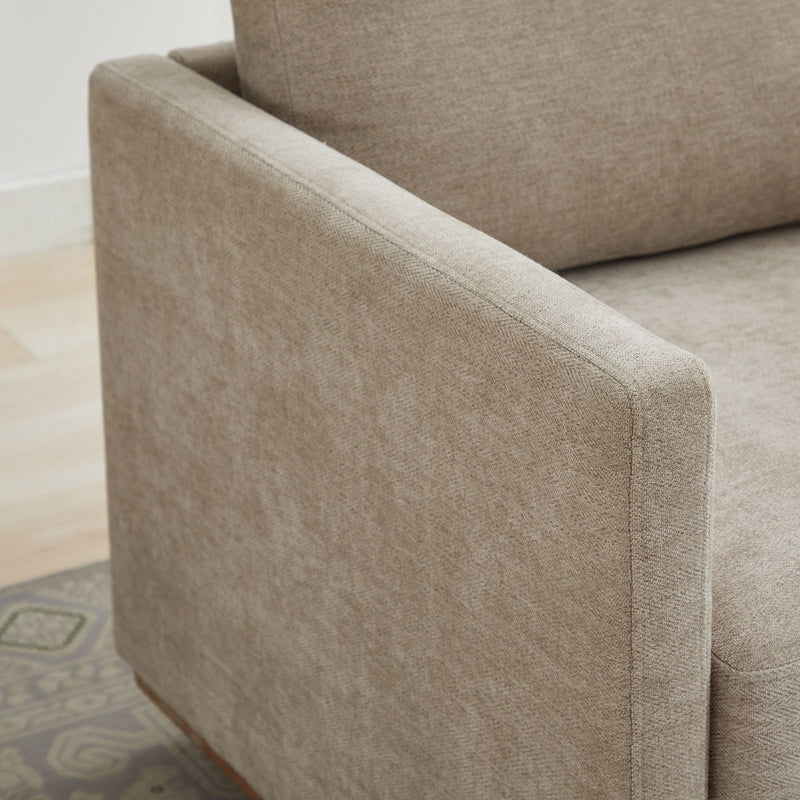 Square Upholstered Swivel Accent Chair