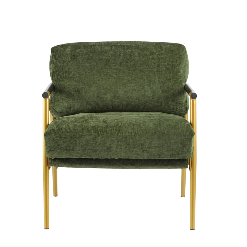 Modern Accent Chair With Cushions, Cozy Seating