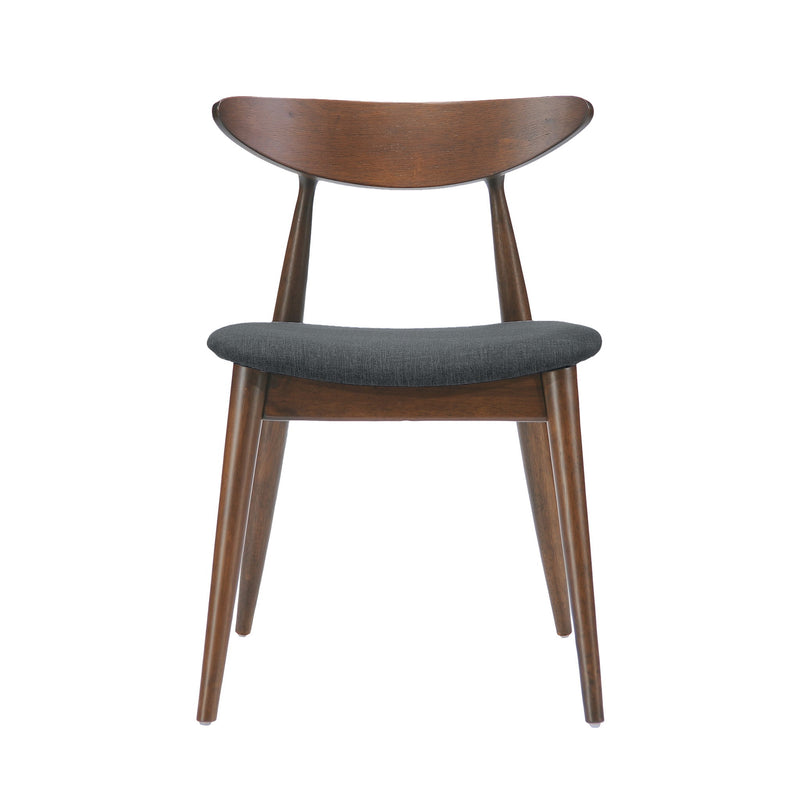 Retro Dining Chairs With Ergonomic Back (Set of 2)