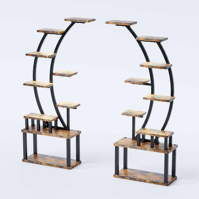 9 Tiered Indoor Plant Stand With 5 Adjustable Grow Lights