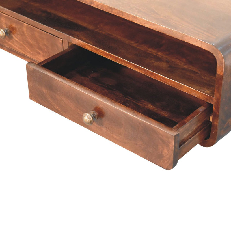 Floating Open Console - Walnut