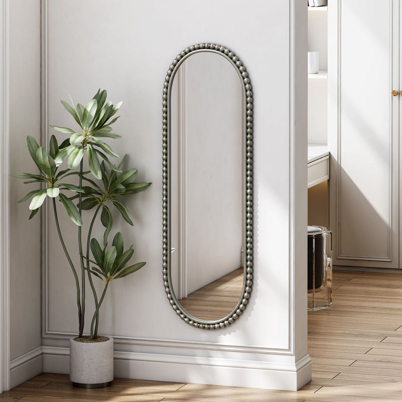 Oval Retro Mirror, Wall Hanging Mirror For Living Room
