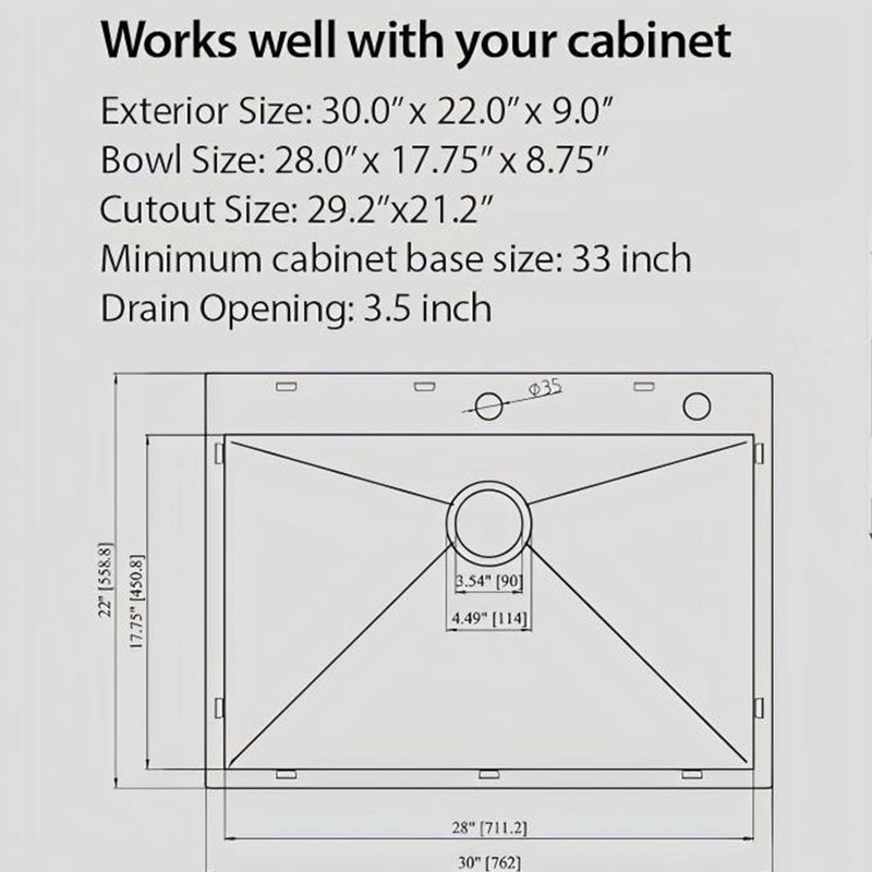 Topmount Stainless Steel Kitchen Sink