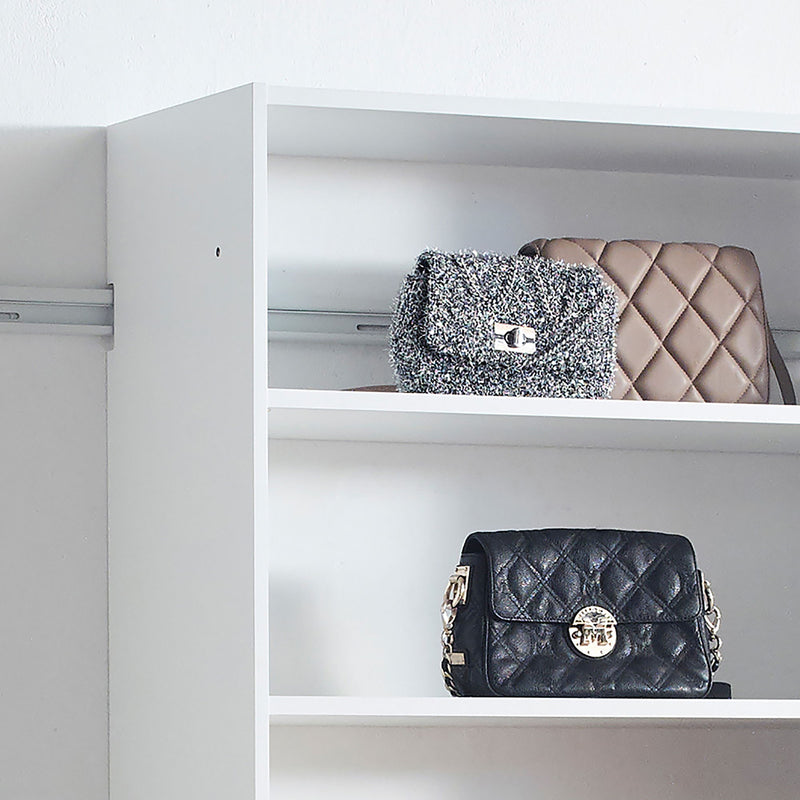 Devi - Wall Mounted Wood Closet System With Modular Design And Ample Storage