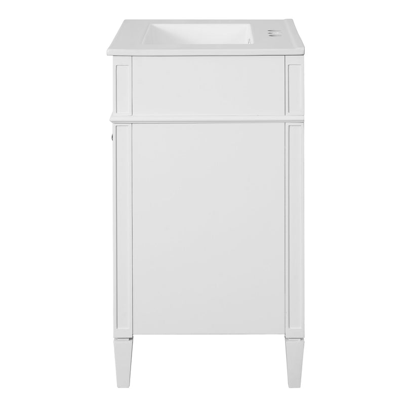 Bathroom Vanity With 2 Doors And Tip Out Drawer, Soft Closing Hinges