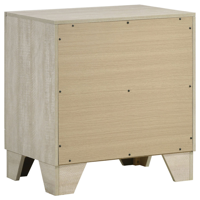 Strout - 4 Piece Queen Bedroom Set With Upholstered Headboard - Rustic