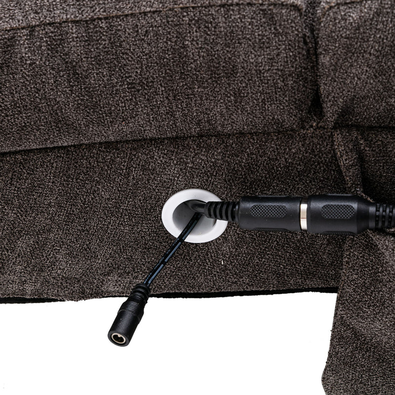 Massage Chaise Lounge Indoor With Remote Control, Ergonomic Electric Massage Lounger