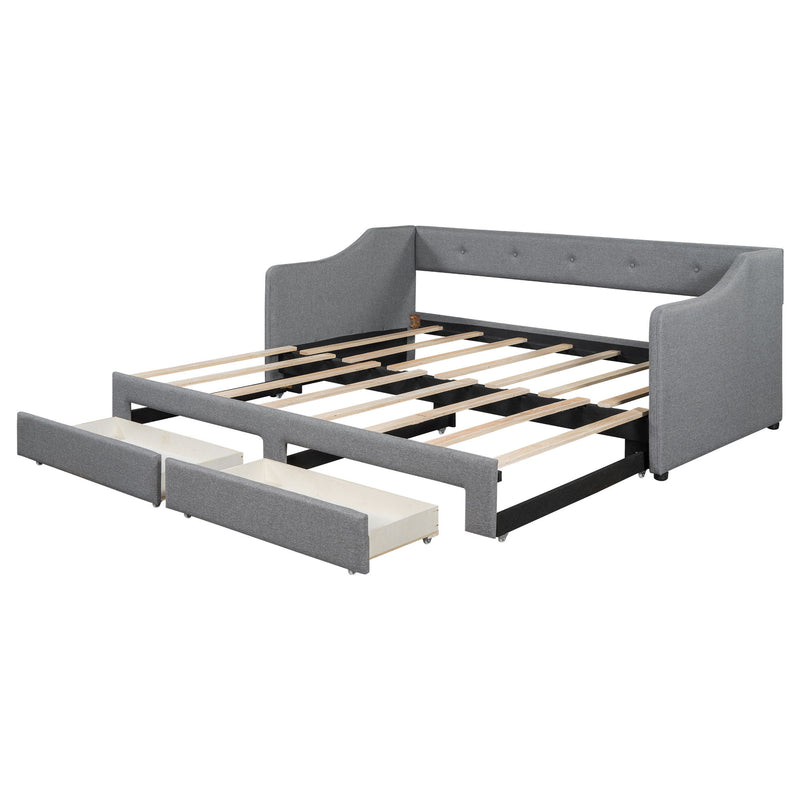 Upholstered Daybed With 2 Drawers