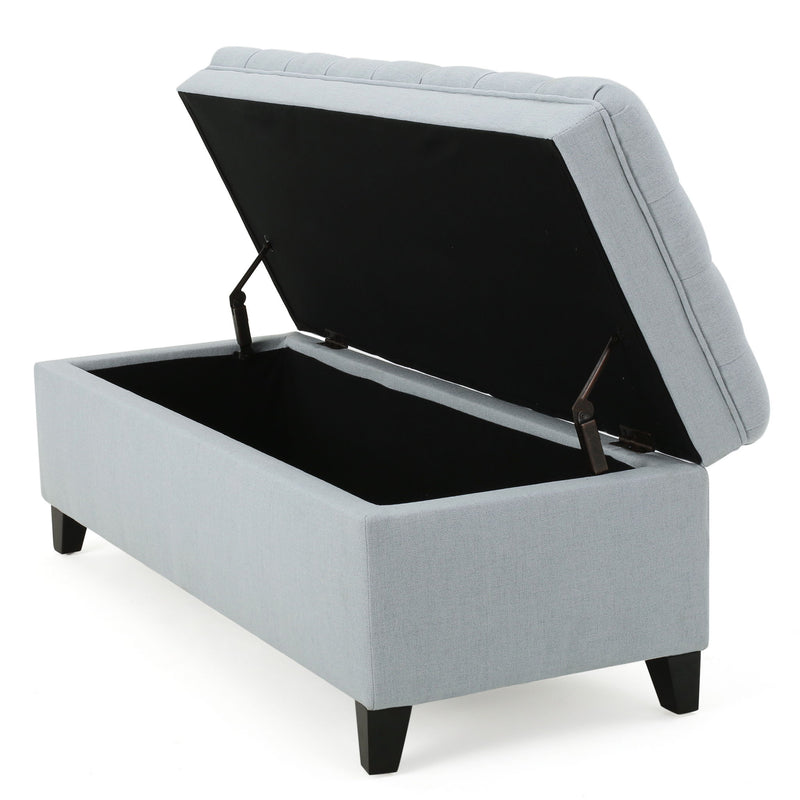 Juliana - Storage Ottoman With Birch Legs