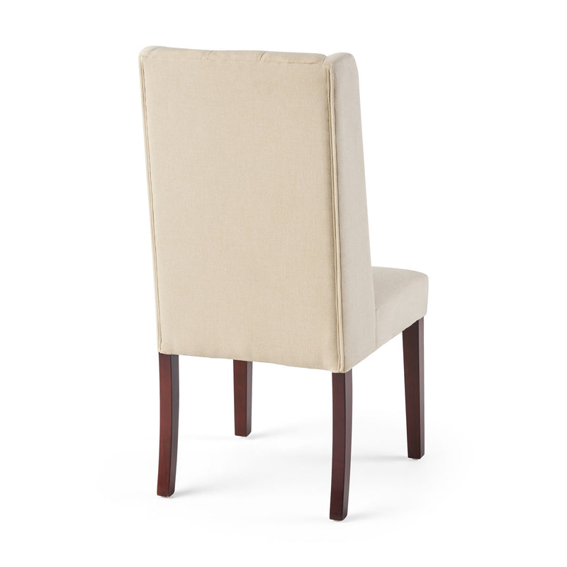 Sophisticated Tufted Dining Chair With High Back Design