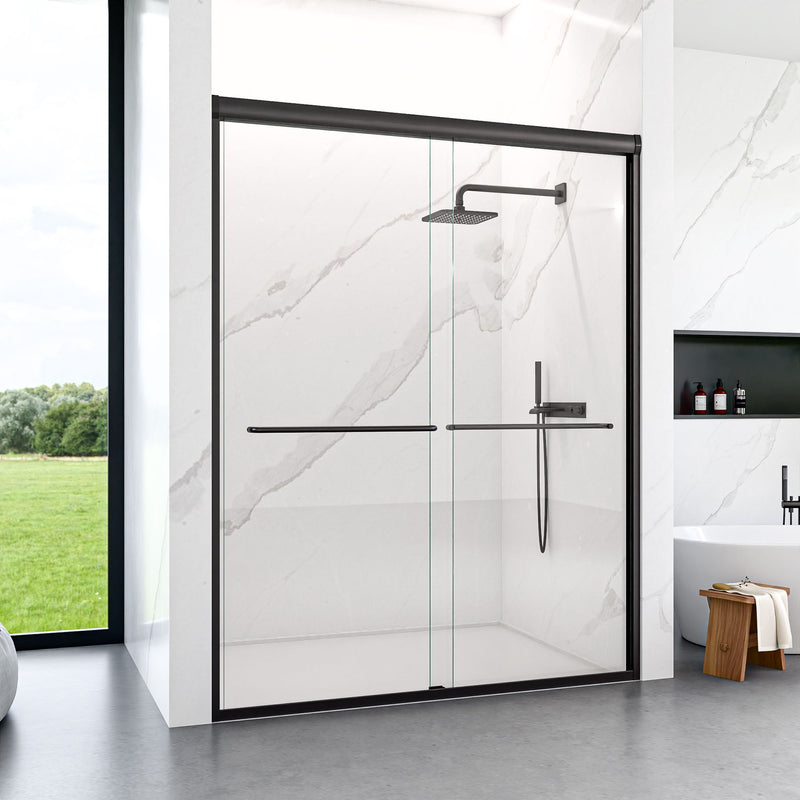 Modern Semi Frameless Double Sliding Shower Door