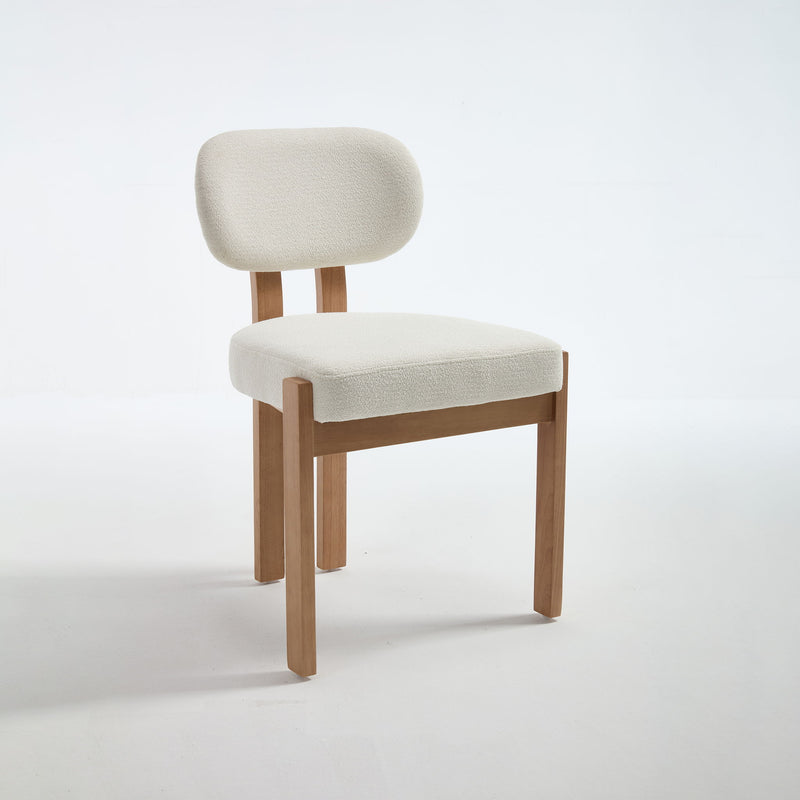 Dining Chairs With Ergonomic Backrest And Adjustable Feet (Set of 2)