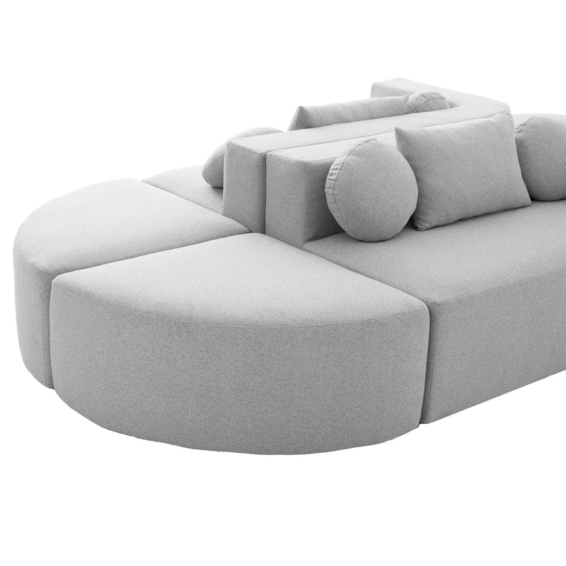 Boneless - Couch Modular Sectional Sofa With Deep Seating And Curved Design