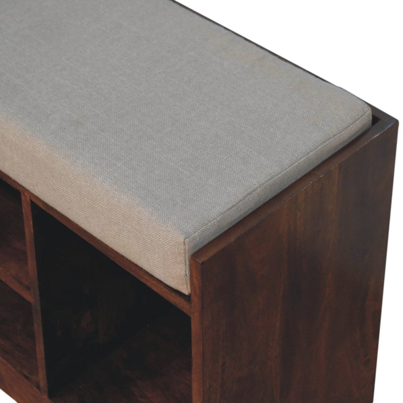 Retreat - Shoe Bench, 1 Drawer - Chestnut