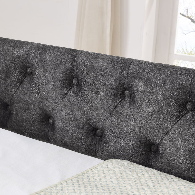 Upholstered Daybed With USB Charging & Pull Out Bed