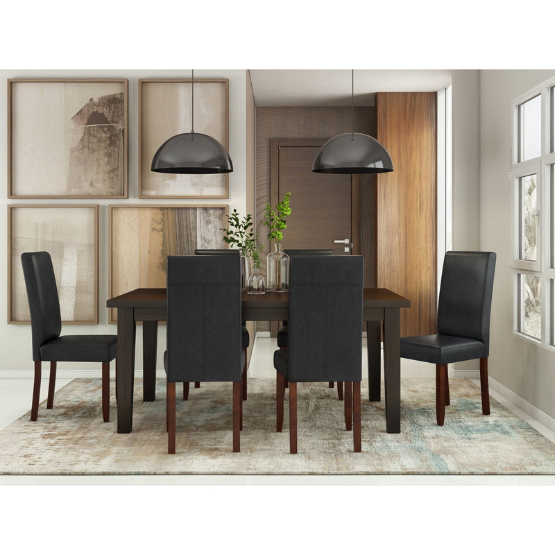 Acadian - Parson Dining Chair (Set of 2) - Distressed Black