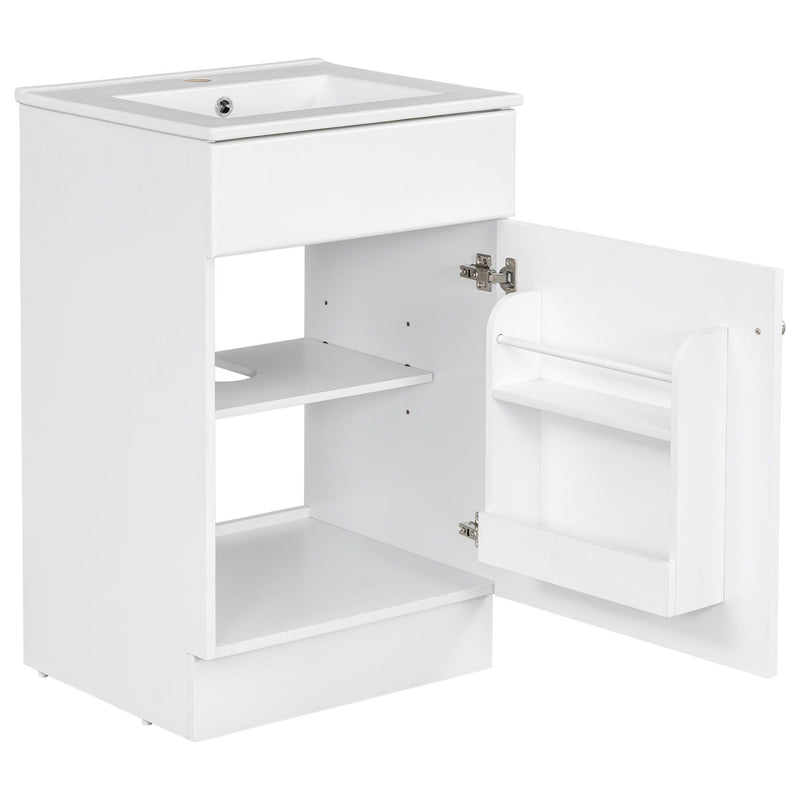 Bathroom Vanity With Sink, Cabinet With Adjustable Shelf