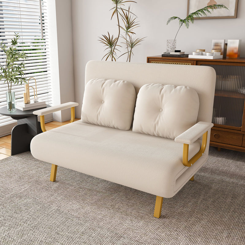 5 In 1 Convertible Sofa Bed For 2 With Adjustable Backrest