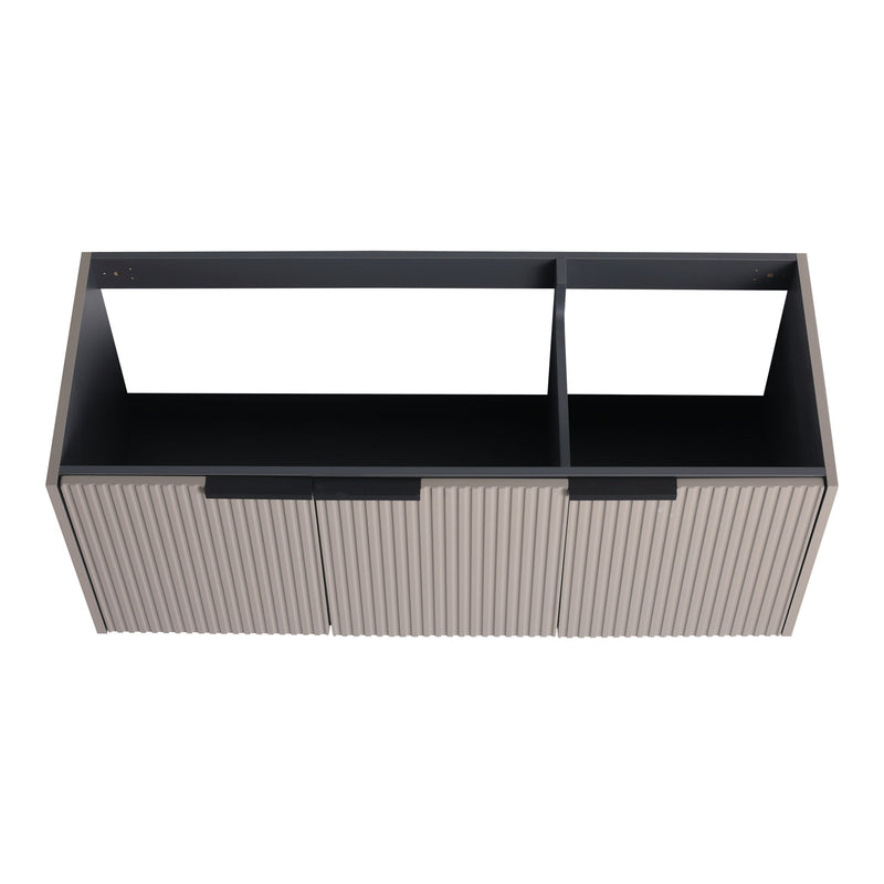 Contemporary Wall Mounted Bathroom Vanity With Soft Close Doors