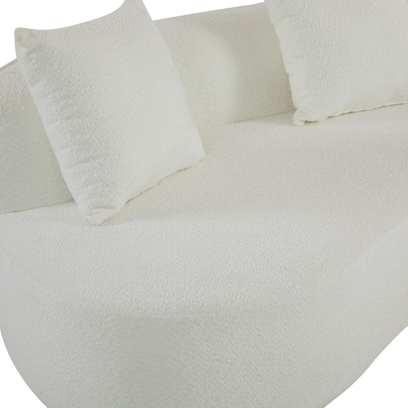 Elegant Curved Sectional Sofa With Full Foam Comfort