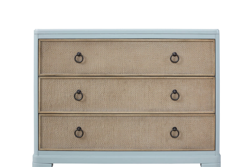 Panel Bedroom Set With 3 Drawer Nightstand, Casual Dresser, Cane Mirror, 3 Drawer Cane Front Chest And Bench