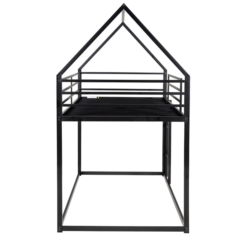 House Bunk Bed With Built In Ladder