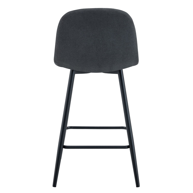 Modern Bar Chair Rounded Backrest (Set of 2)