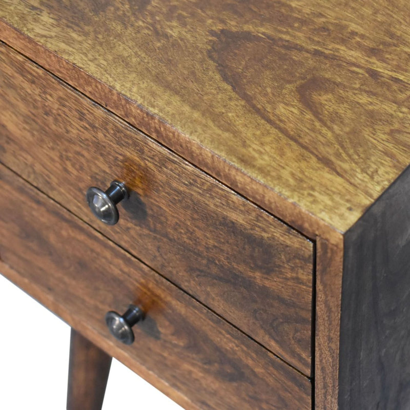 Mini 2 Drawer Nightstand