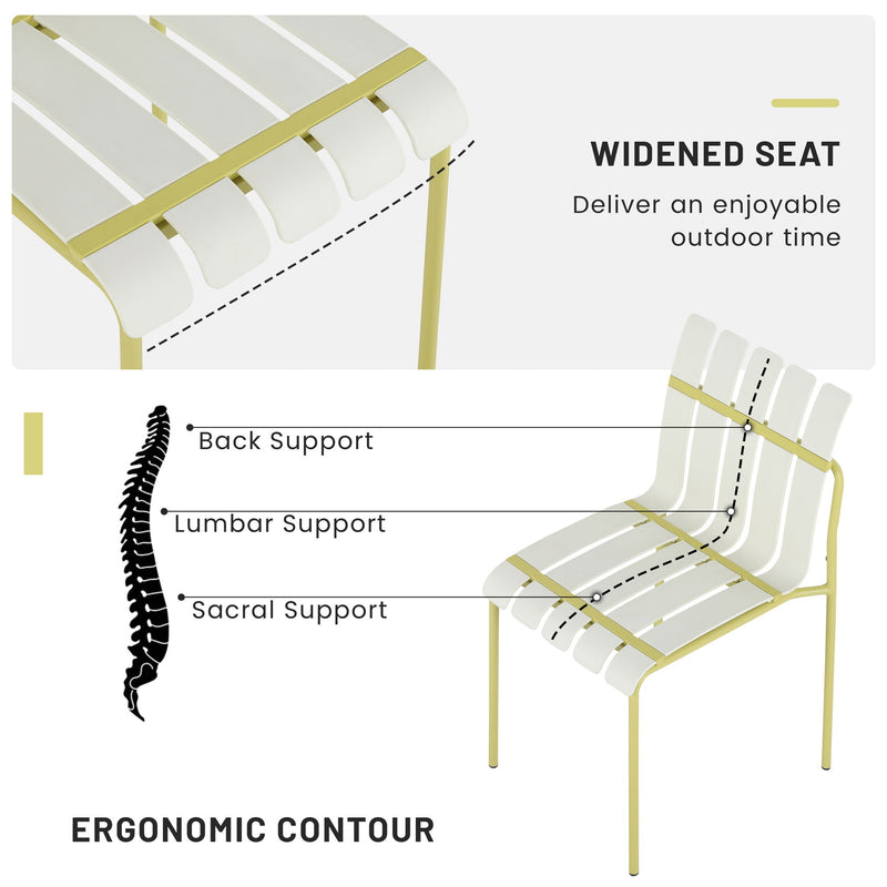 4 Piece Set Of Modern Color Block Designed Single Chairs With Folding Square Table
