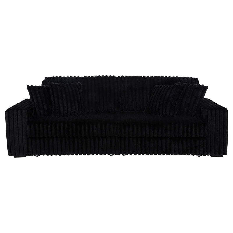 Clifford - Upholstered Dual Power Chaise Sofa - Black
