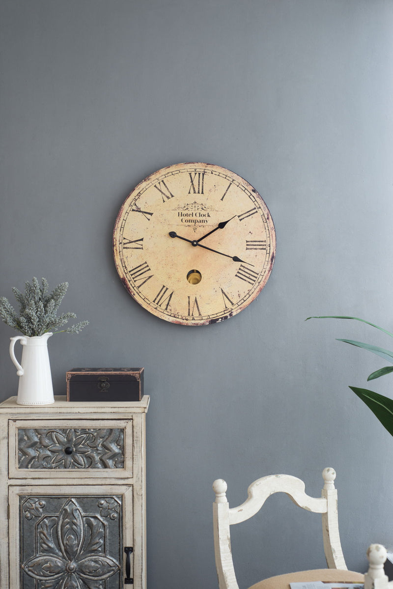 Wall Clock - Beige