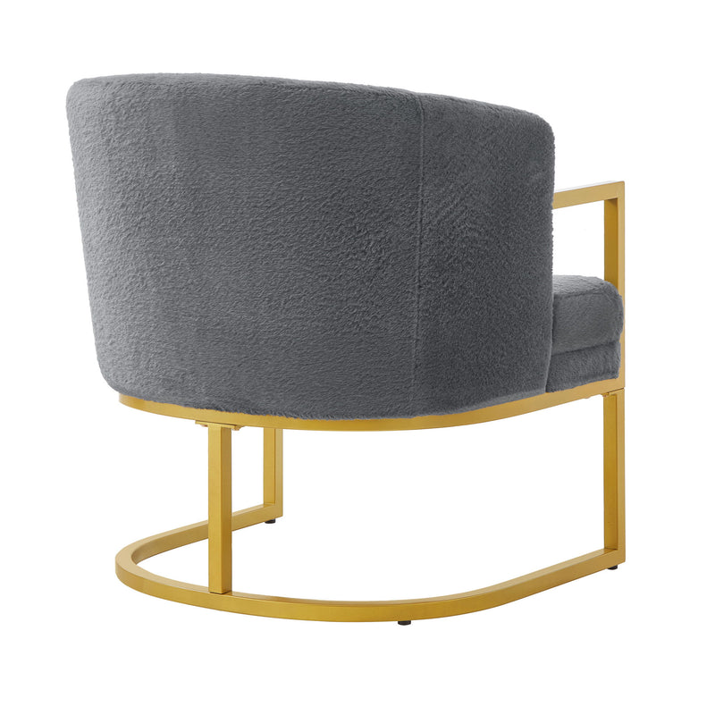 Upholstered Reading Accent Armchair For Living Room