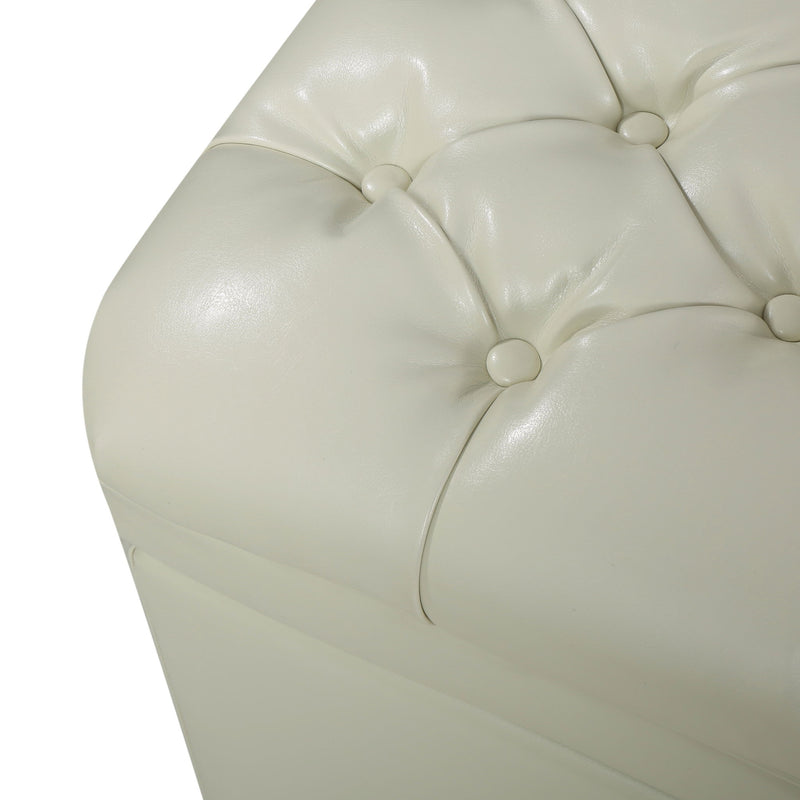 Juliana - Storage Ottoman With Birch Legs