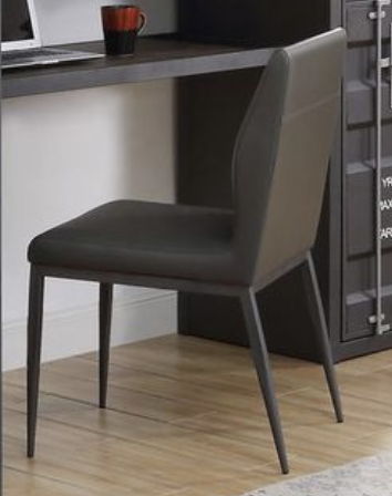 Cargo - Synthetic Leather Chair - Gray / Gunmetal