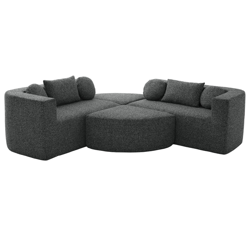 Boneless - Couch Modular Sectional Sofa With Deep Seating And Curved Design