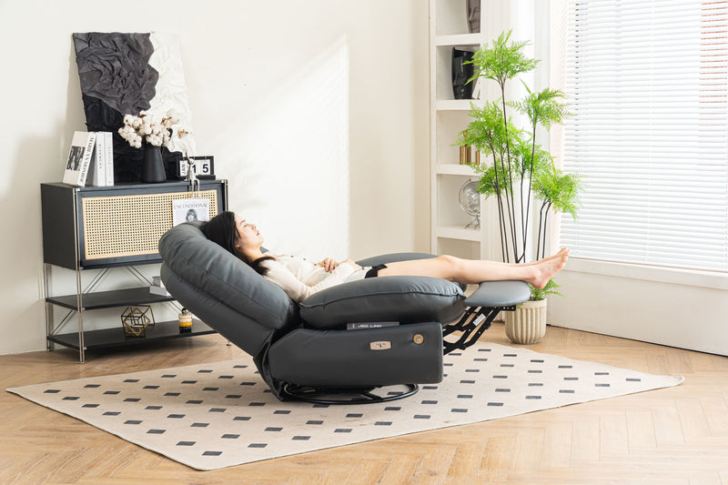Power Recliner Swivel Glider USB Charger With tooth Music Player, Sleep, Working, Game And Leisure