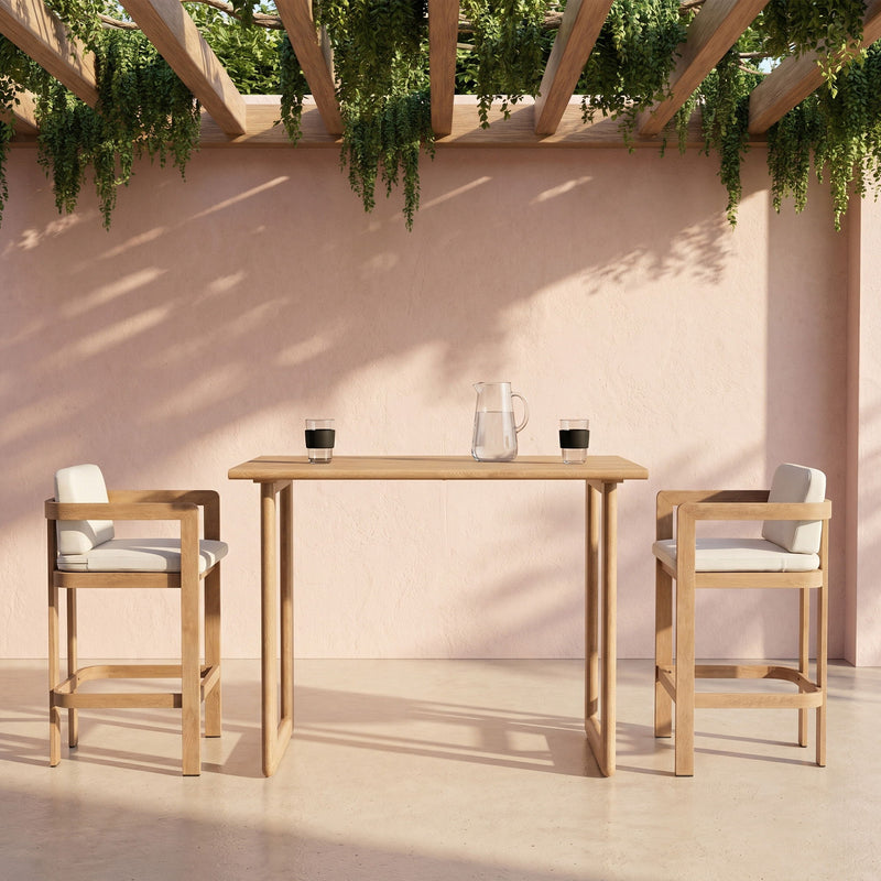 Outdoor Patio Bar Table - Natural