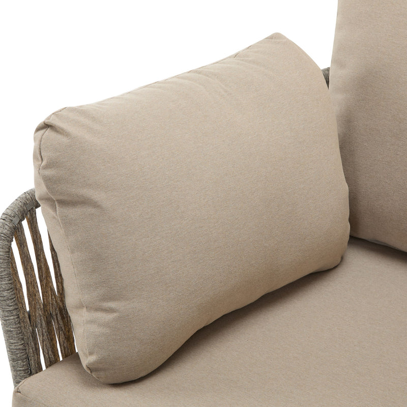 Rope Lounge Chair With Cushions For Modern Spaces
