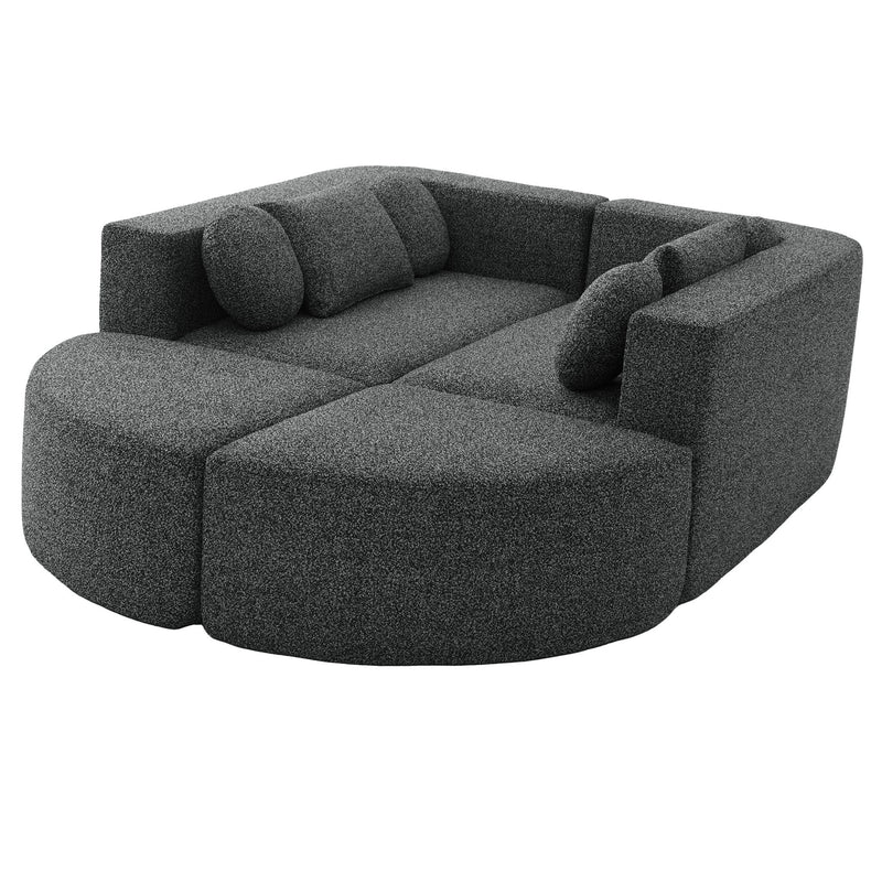 Boneless - Couch Modular Sectional Sofa With Deep Seating And Curved Design