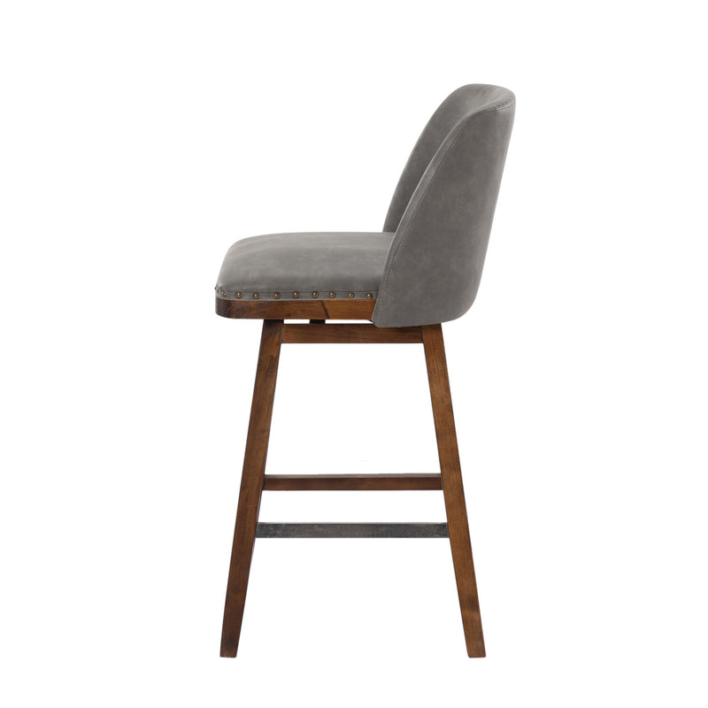 360° Swivel Bar Stool, Counter Height Kitchen Island Chair