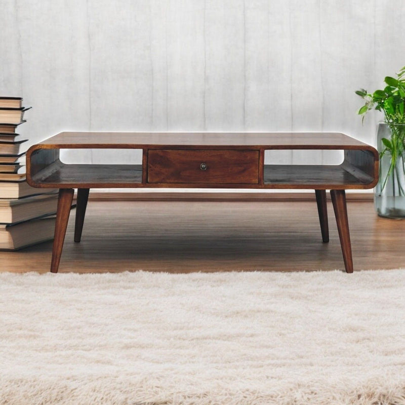 Avora - 2 Drawer Coffee Table - Brown