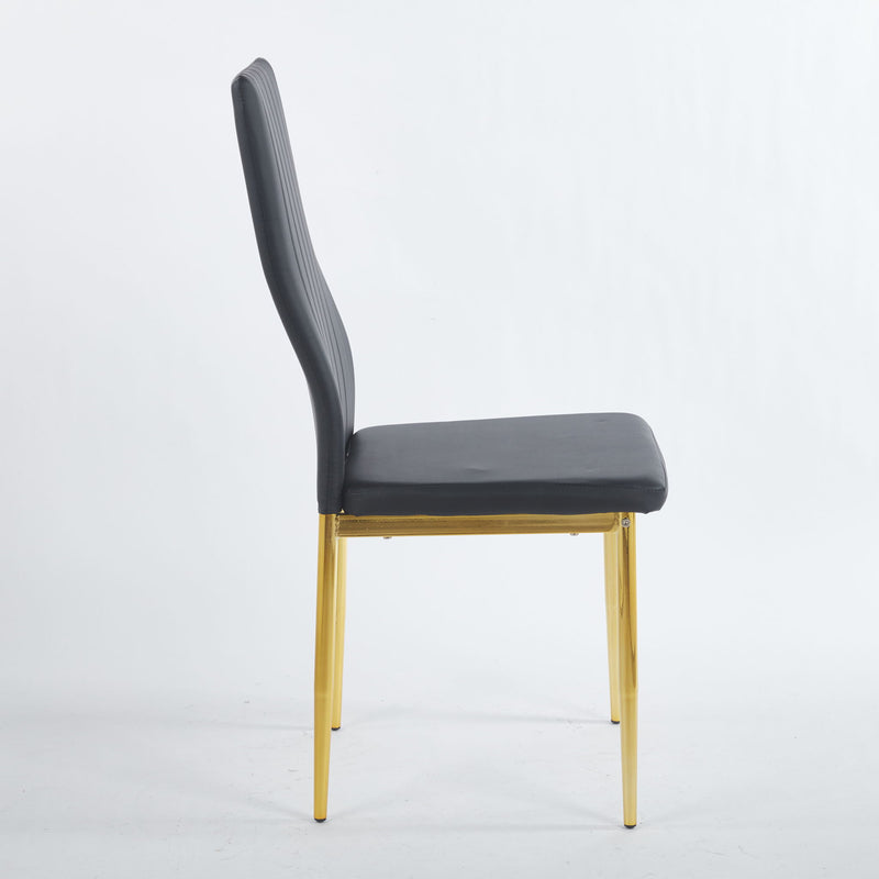 Dining Chair (Set of 4) - Golden Black