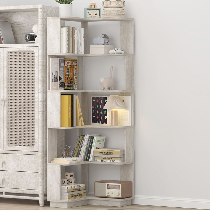 L-Shaped Corner Bookshelf