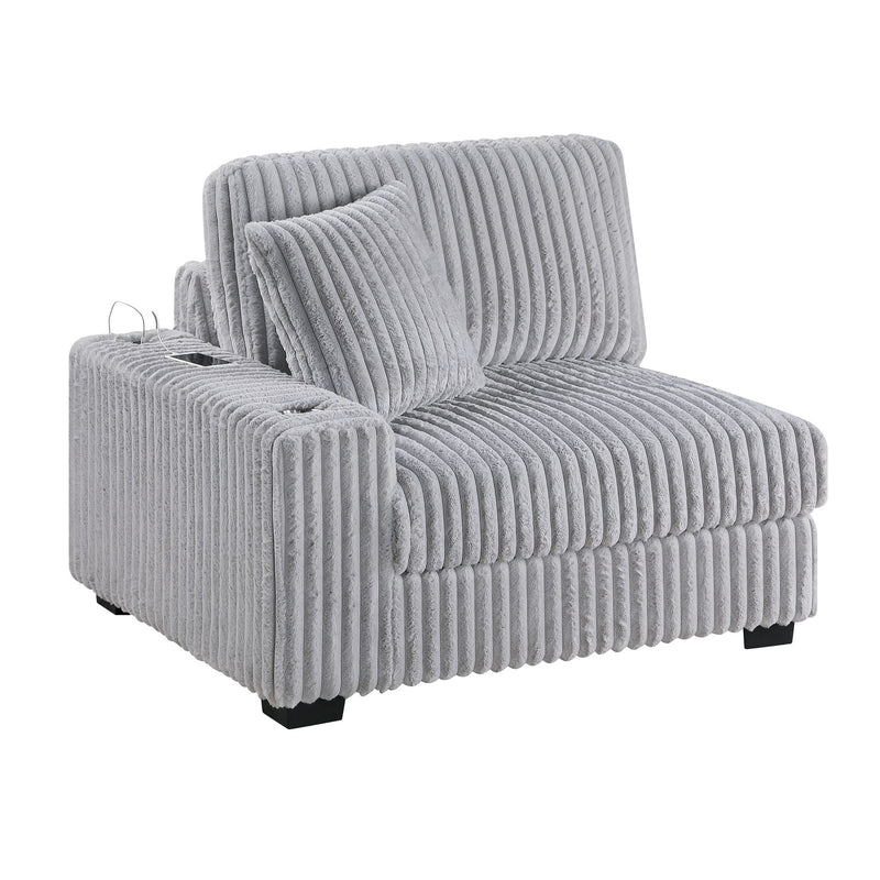 Contemporary Style Modular Sectional Sofa Set With USB, Cup Holder