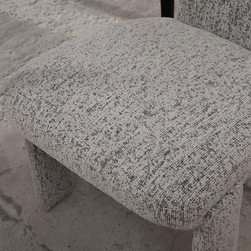 Armless Curved Back Accent Chairs