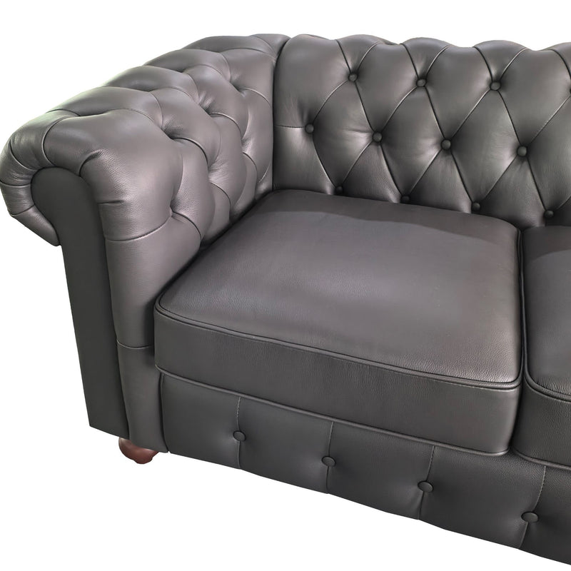 U - Shape Sectional - Blue Gray